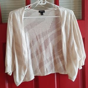Torrid cream shrug 4